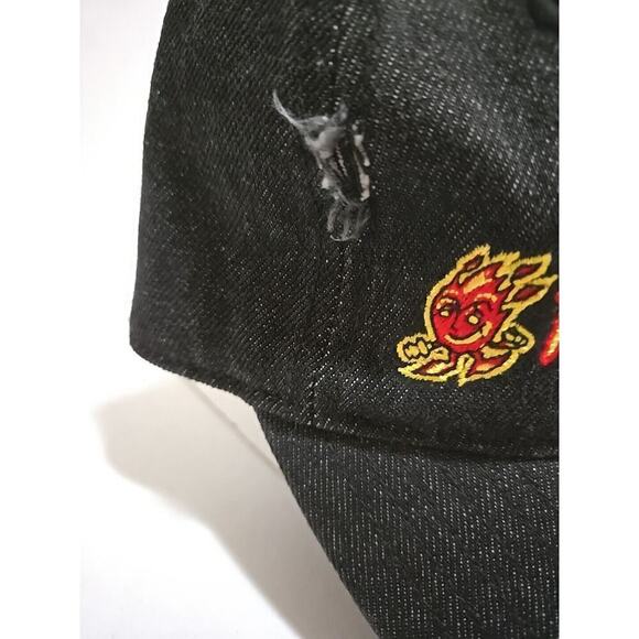 Cheetos Flamin' Hot Black Denim Adjustable Strap Hat Cap - Picture 4 of 14